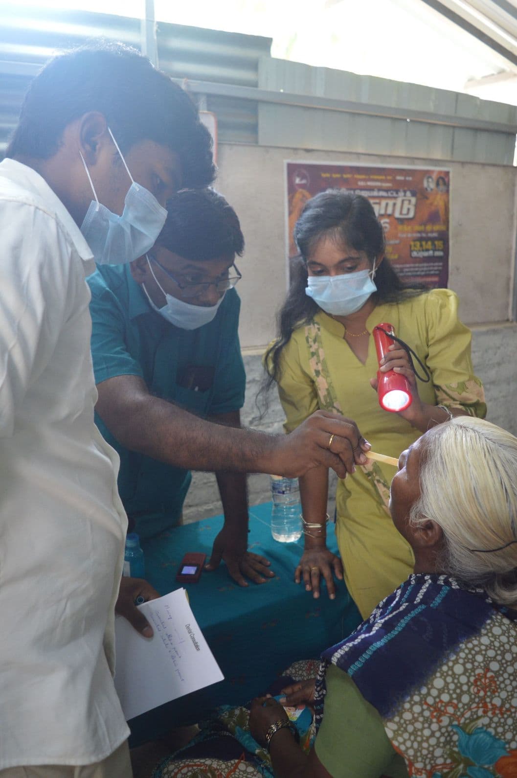 Diverse team of volunteer doctors